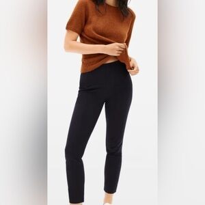 Everlane Black Side Zip Stretch Cotton Pants 6